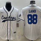 men's Activewear Football Uniform #88 CeeDee Lamb Jerseys White Baseball CoolBase Shirt