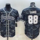 men's Activewear Football Uniform #88 CeeDee Lamb Jerseys Gray Camo Baseball CoolBase Shirt