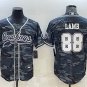 men's Activewear Football Uniform #88 CeeDee Lamb Jerseys Gray Camo Baseball CoolBase Shirt