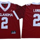 men's & youth Activewear Football Uniform #2 CeeDee Lamb Jerseys Crimson OK Sooners College Shirt