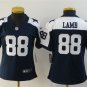 women's Activewear Football Uniform #88 CeeDee Lamb Jerseys Thanksgiving Navy Limited Lady Shirt