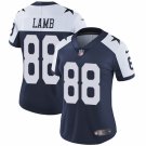 women's Activewear Football Uniform #88 CeeDee Lamb Jerseys Thanksgiving Navy Limited Lady Shirt