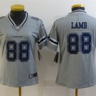 women's Activewear Football Uniform #88 CeeDee Lamb Jerseys Gray Inverted Limited Lady Shirt