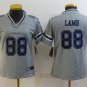women's Activewear Football Uniform #88 CeeDee Lamb Jerseys Gray Inverted Limited Lady Shirt