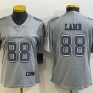 women's Activewear Football Uniform #88 CeeDee Lamb Jerseys Gray Atmosphere Fashion Lady Shirt