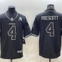 men's Activewear Football Uniform #4 Dak Prescott Jerseys Black Shadow Est.1960 Patch Limited Shirt