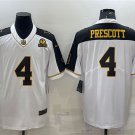 men's Activewear Football Uniform #4 Dak Prescott Jerseys Thanksgiving White Gold Limited Shirt