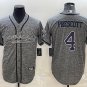 men's Activewear Football Uniform #4 Dak Prescott Jerseys Grey Gridiron Baseball CoolBase Shirt