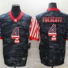 men's Activewear Football Uniform #4 Dak Prescott Jerseys Camo Usa Flag Salute To Service Shirt