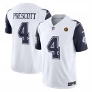 men's & kids Football Uniform #4 Dak Prescott Jerseys Alternate White John Madden Patch Shirt
