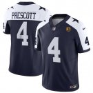 men's & kids Football Uniform #4 Dak Prescott Jerseys Thanksgiving Navy John Madden Patch Shirt