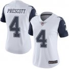 women's Activewear Football Uniform #4 Dak Prescott Jerseys White Alternate Limited Lady Shirt