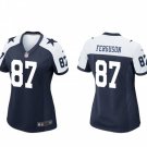 women's Activewear Football Uniform #87 Jake Ferguson Jerseys Thanksgiving Navy Limited Lady Shirt