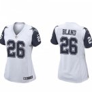 women's Activewear Football Uniform #26 DaRon Bland Jerseys White Alternate Limited Lady Shirt