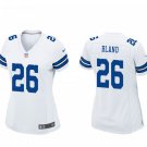 women's Activewear Football Uniform #26 DaRon Bland Jerseys White Player Game Limited Lady Shirt