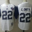 men's & youth Activewear Football Uniform #22 Emmitt Smith Jerseys M&N Vintage White Throwback Shirt