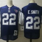 men's & youth Activewear Football Uniform #22 Emmitt Smith Jerseys M&N Vintage Navy Throwback Shirt