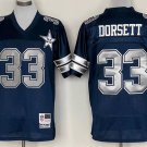 men's & youth Activewear Football Uniform #33 Tony Dorsett Jerseys M&N Vintage Navy Throwback Shirt