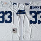 men's & youth Activewear Football Uniform #33 Tony Dorsett Jerseys M&N Vintage White Throwback Shirt