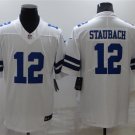 men's & kids Activewear Football Uniform #12 Roger Staubach Jerseys White Player Game Limited Shirt