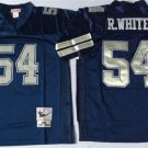 men's & youth Activewear Football Uniform #54 Randy White Jerseys M&N Vintage Navy Throwback Shirt