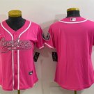 women's Activewear Football Uniform Dallas Cowboys Blank Jerseys Pink Baseball CoolBase Shirt