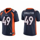 men's & kids Football Broncos Uniform #49 Alex Singleton Jerseys Navy Player Game Limited Shirts