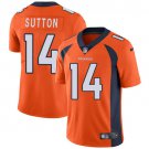 men's & kids Activewear Football Uniform #14 Courtland Sutton Jerseys Orange Player Limited Shirt