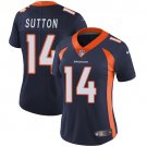 women's Activewear Football Uniform #14 Courtland Sutton Jerseys Navy Player Limited Lady Shirt