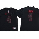 men's & youth Activewear Football Uniform #4 Jerry Jeudy Jerseys Black AL Crimson Tide College Shirt