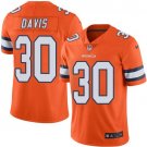 men's & kids Activewear Football Uniform #30 Terrell Davis Jerseys Orange Alternate Limited Shirt