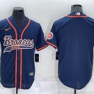 men's Activewear Football Uniform Denver Broncos Blank Jerseys Navy Baseball CoolBase Shirt