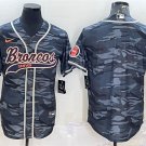 men's Activewear Football Uniform Denver Broncos Blank Jerseys Grey Camo Baseball CoolBase Shirt
