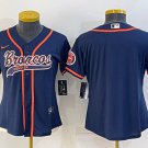 women's Activewear Football Uniform Denver Broncos Blank Jerseys Navy Baseball CoolBase Lady Shirt