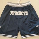 men's Dallas Cowboys Navy Just Don Pocket Zipper Football Shorts