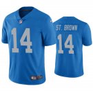 men's & kids Activewear Football Uniform #14 Amon-Ra St. Brown Jerseys Blue Alternate Limited Shirt