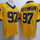 mens & youth Activewear Football Uniform 97 Aidan Hutchinson Jerseys Yellow Wolverines College Shirt