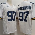 mens & youth Activewear Football Uniform #97 Aidan Hutchinson Jerseys White Wolverines College Shirt