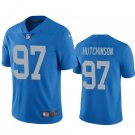 men's & kids Activewear Football Uniform #97 Aidan Hutchinson Jerseys Blue Alternate Limited Shirt