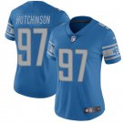 women's Activewear Football Uniform #97 Aidan Hutchinson Jerseys Blue Player Limited Lady Shirt