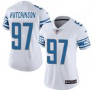 women's Activewear Football Uniform #97 Aidan Hutchinson Jerseys White Player Limited Lady Shirt