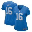 women's Activewear Football Uniform #16 Jared Goff Jerseys Blue Alternate Limited Lady Shirt