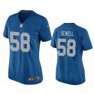 women's Activewear Football Uniform #58 Penei Sewell Jerseys Blue Alternate Limited Lady Shirt