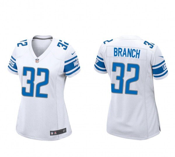 women's Activewear Football Uniform #32 Brian Branch Jerseys White Player Game Limited Lady Shirt