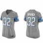 women's Activewear Football Uniform #32 Brian Branch Jerseys Silver Player Game Limited Lady Shirt