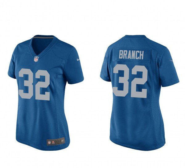 women's Activewear Football Uniform #32 Brian Branch Jerseys Blue Alternate Limited Lady Shirt