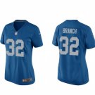 women's Activewear Football Uniform #32 Brian Branch Jerseys Blue Alternate Limited Lady Shirt