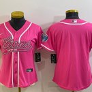 women's Activewear Football Uniform Detroit Lions Blank Jerseys Pink Baseball CoolBase Lady Shirt