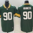 men's & kids Activewear Football Uniform #90 Lukas Van Ness Jerseys Green Player Game Limited Shirt