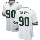 men's & kids Activewear Football Uniform #90 Lukas Van Ness Jerseys White Player Game Limited Shirt